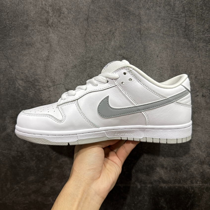Nike SB Dunk Low Supreme 94 White Metallic Silver