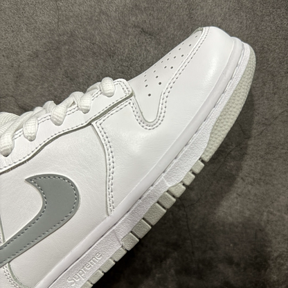 Nike SB Dunk Low Supreme 94 White Metallic Silver